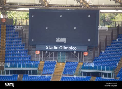 Rome Italy Olympic Stadium Empty Stock Photo Alamy