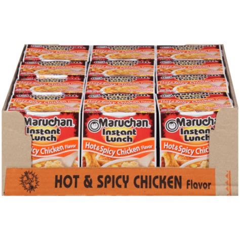 Maruchan® Instant Lunch™ Hot & Spicy Chicken Flavor Ramen Noodle Soup, 12 ct / 2.25 oz - Kroger