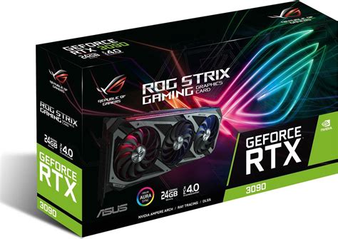 ASUS ROG Strix GeForce RTX 3090 Video Card ROG-STRIX-RTX3090-O24G ...