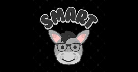 Smart Ass Cute Kawaii Donkey Pun Smart Ass Magnet TeePublic