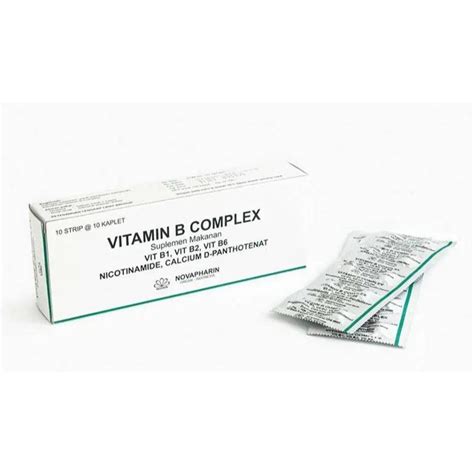 Jual Vitamin B Complex Box 100 Tablet Shopee Indonesia