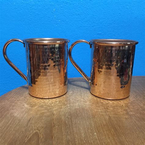 Pack Of Oz Moscow Mule Copper Mugs Hammered