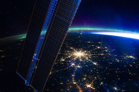 Photo Moscow Seen At Night From The International Space Station Spaceref