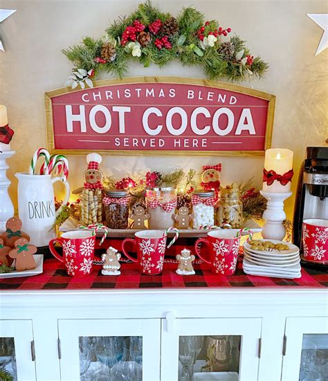 Dining Delight Hot Cocoa Bar With Gingerbread Theme