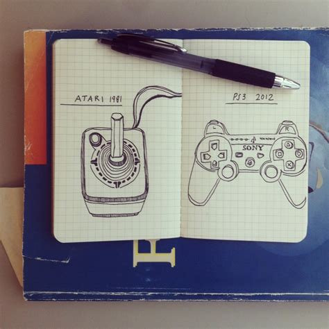 Atari Controller Drawing