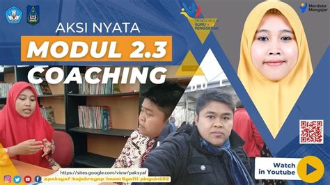 Aksinyata Modul Coaching Supervisi Youtube