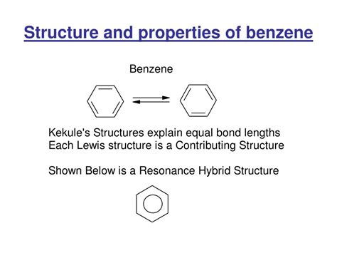 PPT Structure And Properties Of Benzene PowerPoint Presentation Free