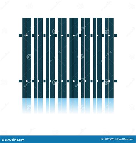 Icono De La Cerca De La Construcci n Ilustración del Vector