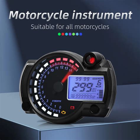 Compteur De Vitesse Num Rique Universel Pour Moto Couleurs Auto Lcd