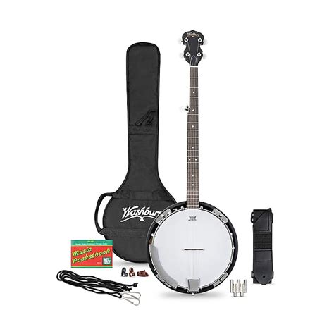 Washburn B8k A Americana 5 String Resonator Banjo Pack Reverb