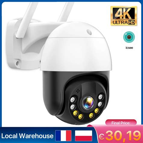 Cam Ra De Surveillance D Me Ext Rieure PTZ IP Wifi HD 8MP 5MP 3MP