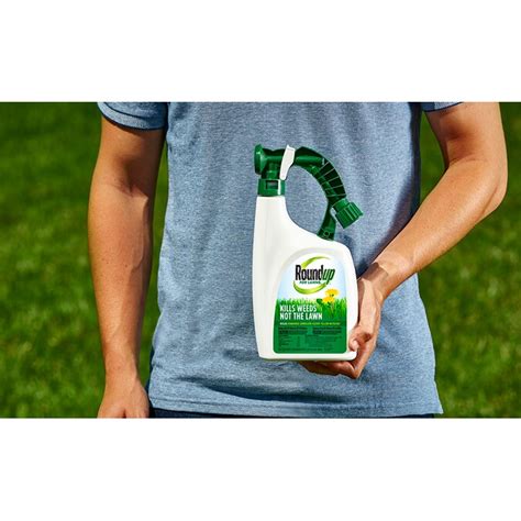 Roundup For Lawns 32 Oz Hose End Sprayer Lawn Weed Killer In The Weed Killers Department At