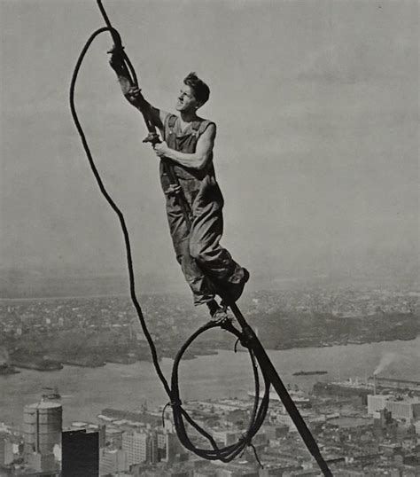 Lewis W Hine 1874 1940 Icarus Empire State Building New York