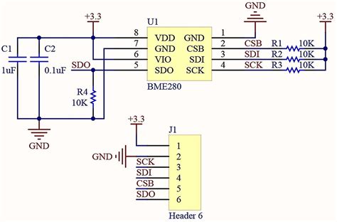 Inventkart BMP280 Barometric Pressure And Altitude Sensor I2C SPI Module