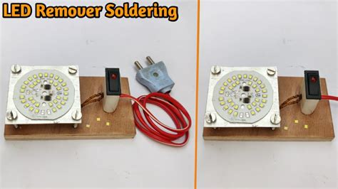 Led Remover Ptc Soldering Iron Making A Led Chip Welder Remover Ptc Heating Soldering Youtube