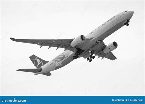 The Wide Body Airliner Airbus A330 343 By Turkish Airlines Editorial