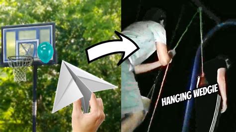 Last To Make 6 Trick Shots Gets A Hanging Wedgie Youtube