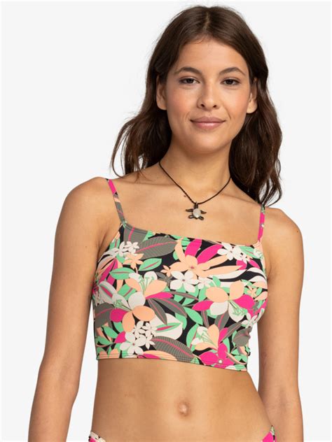 Printed Beach Classics Top De Bikini De Corte Deportivo Para Mujer Roxy