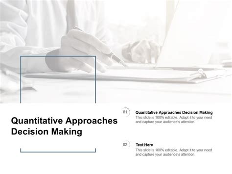 Quantitative Approaches Decision Making Ppt Powerpoint Presentation