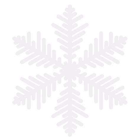 White Snowflake Transparent Background Clipart