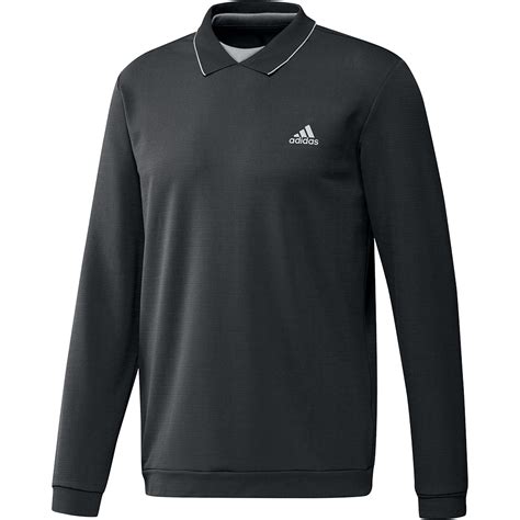 Adidas Mens Long Sleeve Thermal Layer Polo Shirt Golfonline