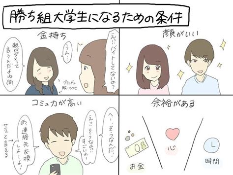 すれみの＃1コマでわかる大学生vol147「勝ち組大学生になるための条件」 大学入学・新生活 学生トレンド・流行 マイナビ 学生の窓口