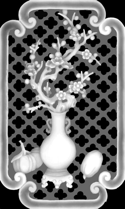 Vase Grayscale Image For Cnc Bmp File Arabic Cnc