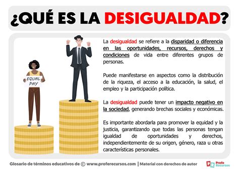 Qu Es La Desigualdad Definici N De Desigualdad