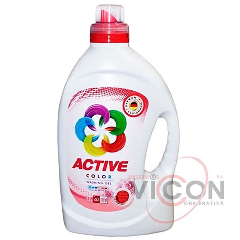 Detergent Lichid Active Color Litri