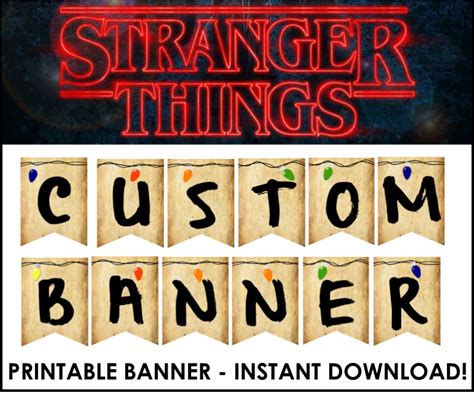 Stranger Things Free Printables Printable And Enjoyable Learning