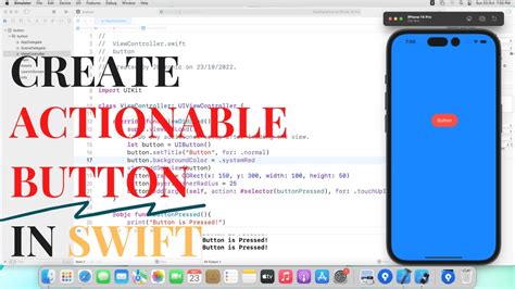 How To Create Button Programmatically In Swift Xcode Youtube