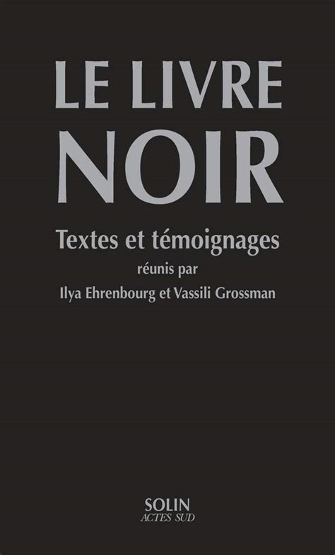 Amazon Fr Le Livre Noir Textes Et T Moignages Collectif Altman