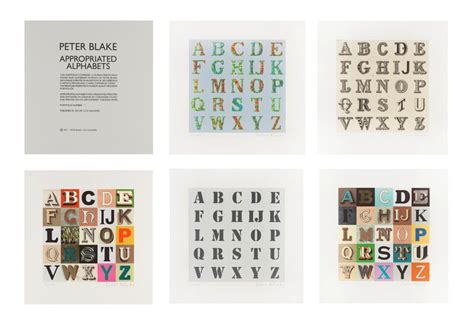 Peter Blake Appropriated Alphabets 2013 Artsy