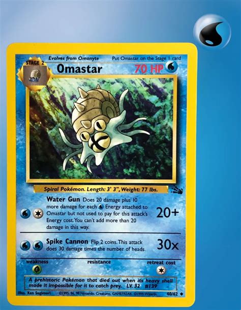 Omastar Fossil Tcg Coleccionistas