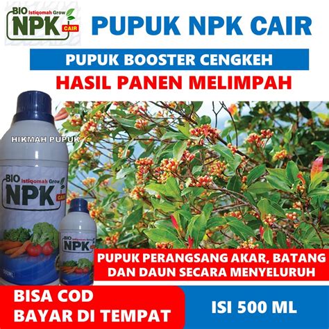 Jual PUPUK NPK CAIR BIO ISTIQOMAH GROW OBAT PELEBAT TANAMAN CENGKEH