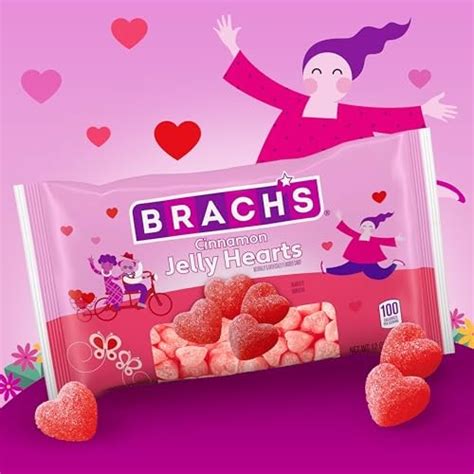 Brachs Cinnamon Jelly Hearts Valentines Day Candy Classic Gummy