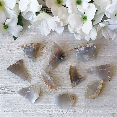 Raw Grey Agate Grey Agate Rough Stones Natural Crystals Etsy