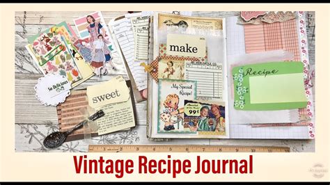 Vintage Recipe Journal Junk Journal Notebook Youtube