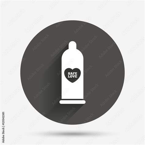 Condom Safe Sex Sign Icon Barrier Contraceptive Stock Vector Adobe Stock