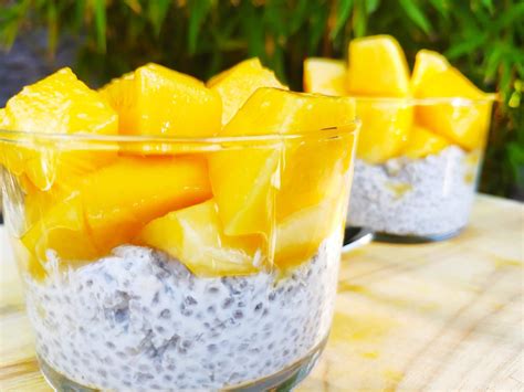 Pudding Graines De Chia Lait De Coco Et Mangue Aacook