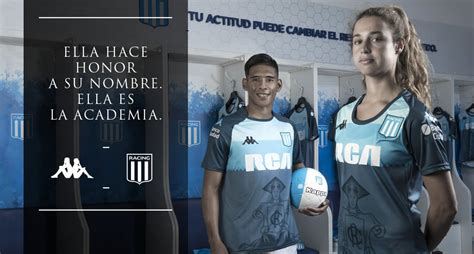 Camiseta Kappa De Racing Club La Academia 2018 Marca De Gol