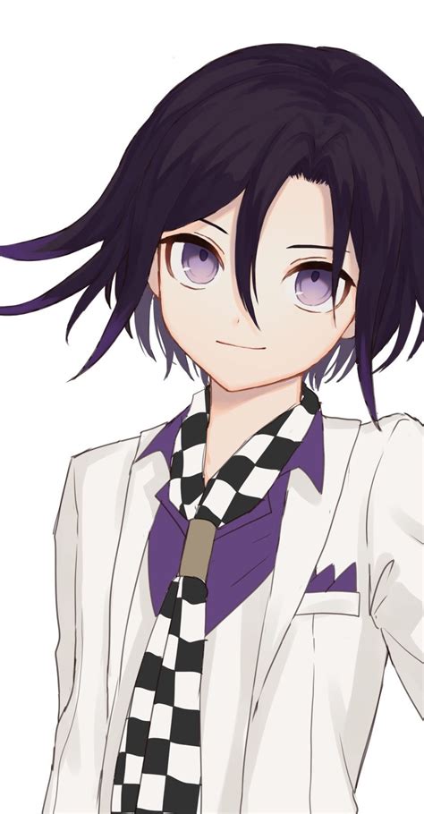 Safebooru 1boy Bangs Black Hair Checkered Checkered Scarf Closed Mouth Collared Shirt