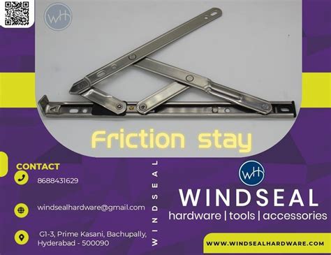 SS Friction Stay For Upvc Windows Size 8 24 At Rs 90 Piece In