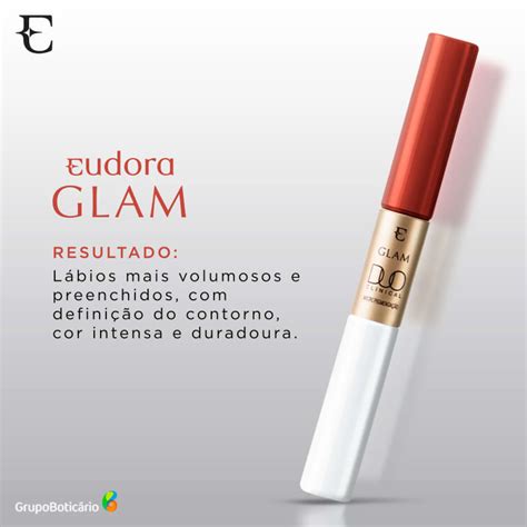 Batom L Quido Eudora Glam Duo Clinical Beleza Na Web