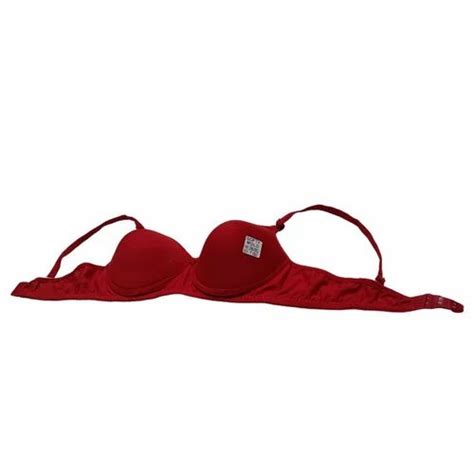 Plain Hosiery Softy Mold Ladies Red Padded Bra Size 36 At Rs 65piece