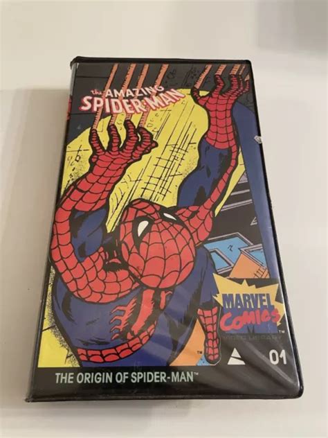 RARE VINTAGE THE Amazing Spider Man Origin VHS Tape 1985 Marvel