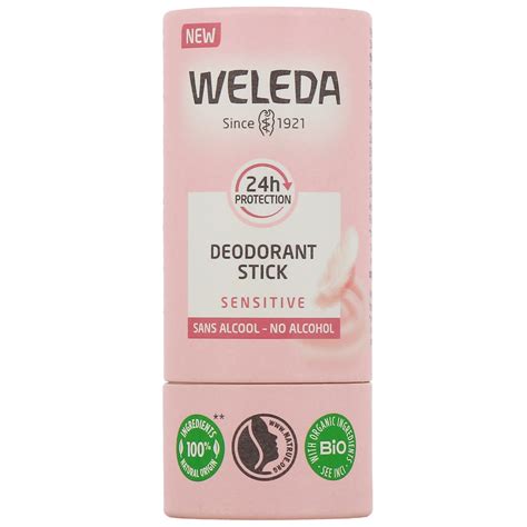 Weleda Déodorant stick bio efficacité 24h Sans sels d aluminium