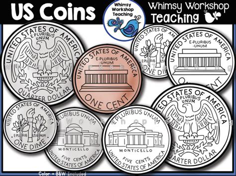 Us Coins Clipart High Quality Images Of Pennies Nickels Dimes
