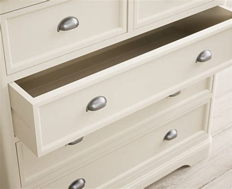 Madley Oak And Cream Painted Over Chest Of Drawers Oak Furniture