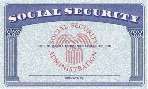 Editable Social Security Card Template